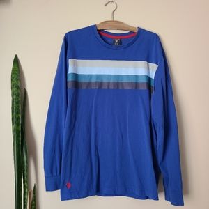 US POLO ASSN | Royal Blue Striped Long Sleeve Tee